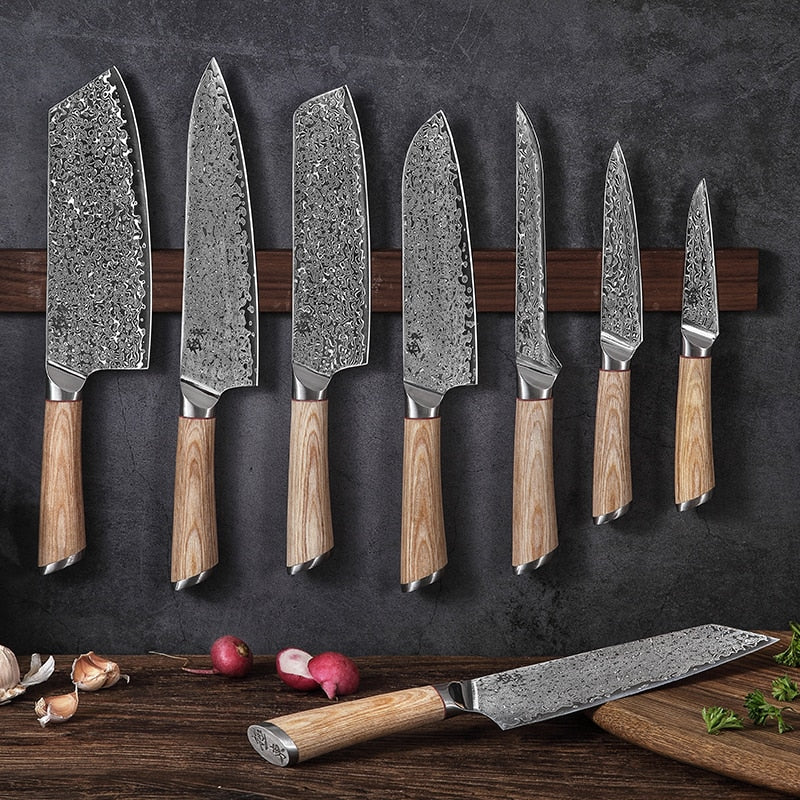 Damascus Knife Set